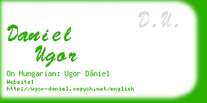 daniel ugor business card